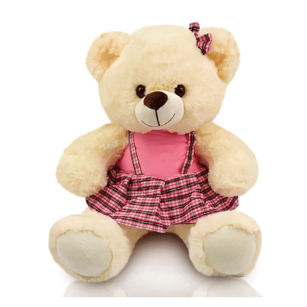 Pelúcia Ursa Rosa Personalizada