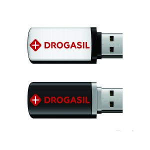 Pen Drive Branco e Preto a Pronta Entrega