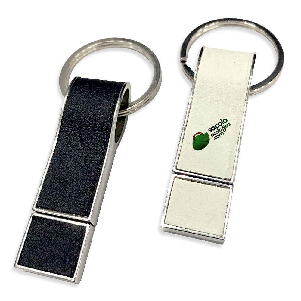 Pen Drive Branco e Preto a Pronta Entrega