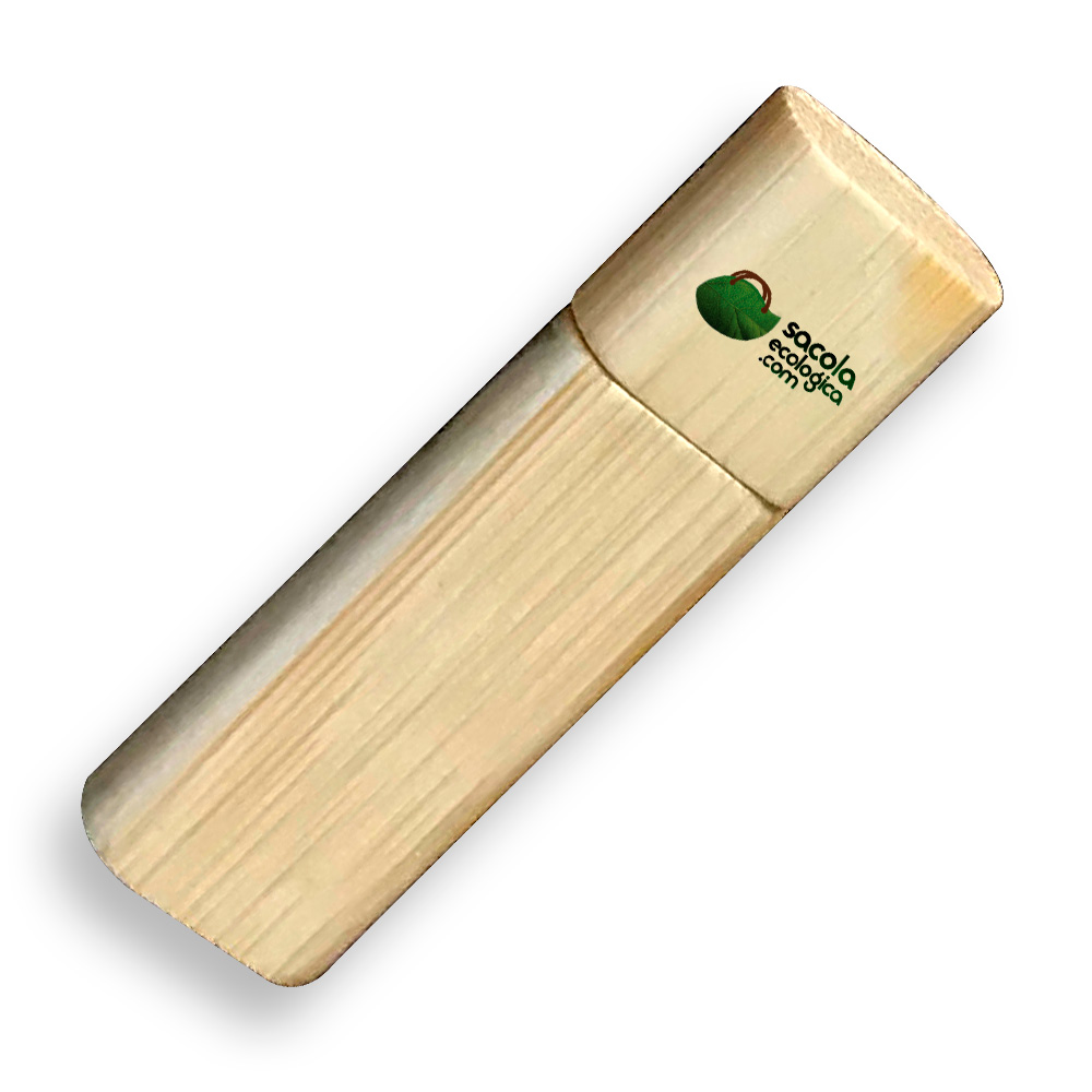 Pen Drive de Bambu para Brindes