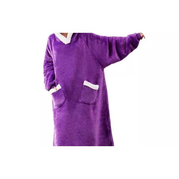 Pijama casaco cobertor de vestir oversized