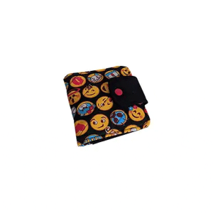 Porta Absorventes Emojis Fundo Preto