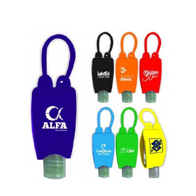 Porta Álcool em Gel Chaveiro