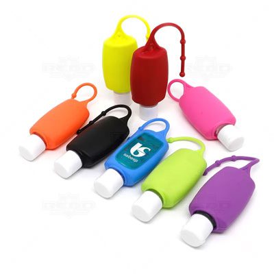 Porta Álcool em Gel Chaveiro Atacado