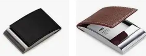 Porta Cartão De Couro Masculino Brinde