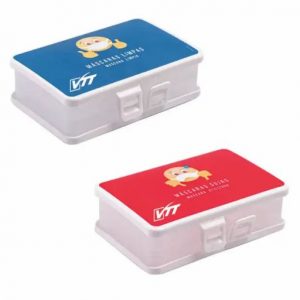 Porta máscara dupla face smile personalizado