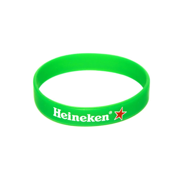 Pulseira personalizada de silicone em silkscreen