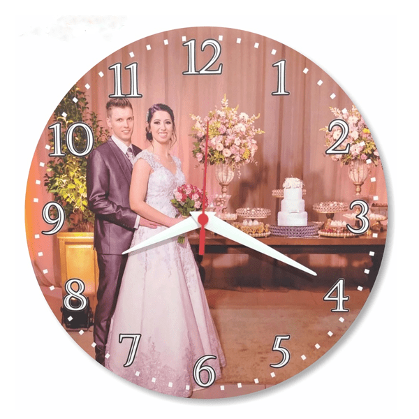 Relógio De Parede Personalizado Presente De Casamento