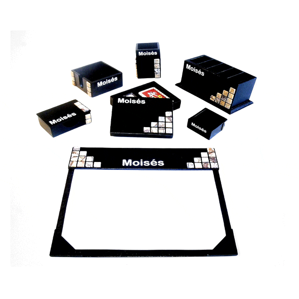 Risque e Rabisque em Organizador de Mesa Personalizado