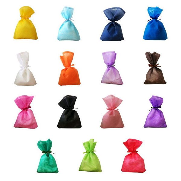 Saco De TNT Com Fita Preto Personalizado Em Silk