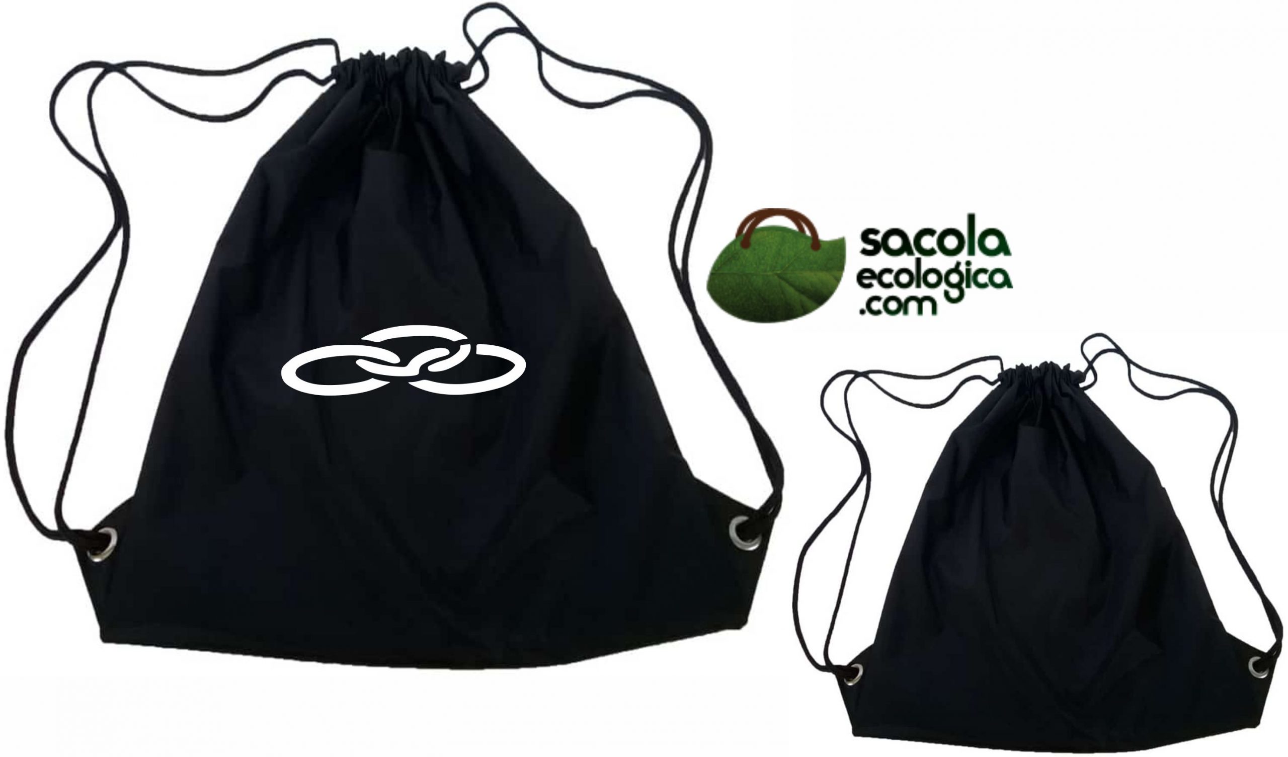 Sacochila de nylon emborrachado