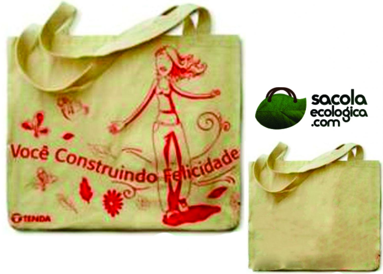 Sacos de Tecido Cru Personalizados 40×40 CM