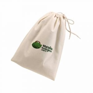Saco de tecido cru personalizados 40x40 cm