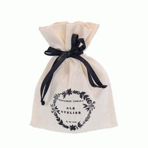 Saquinho de algodão cru Personalizado P