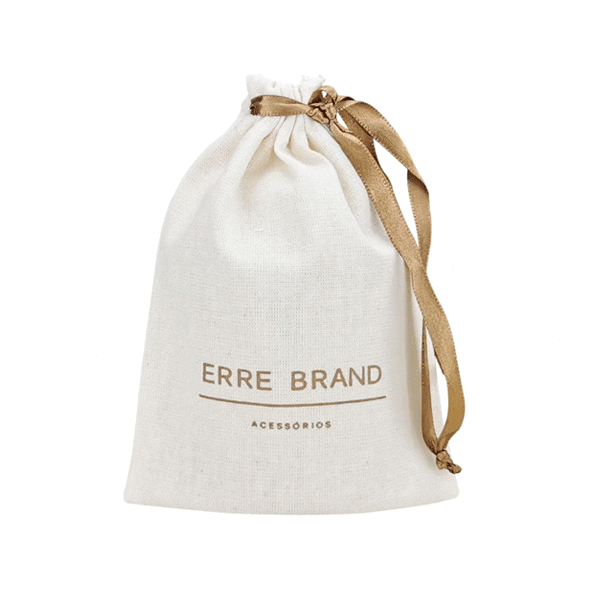 Saquinho de algodão cru Personalizado P