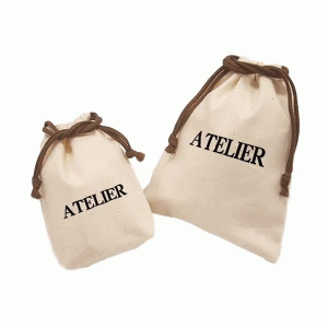 Saquinhos Algodão Cru Personalizado C/ Cordão