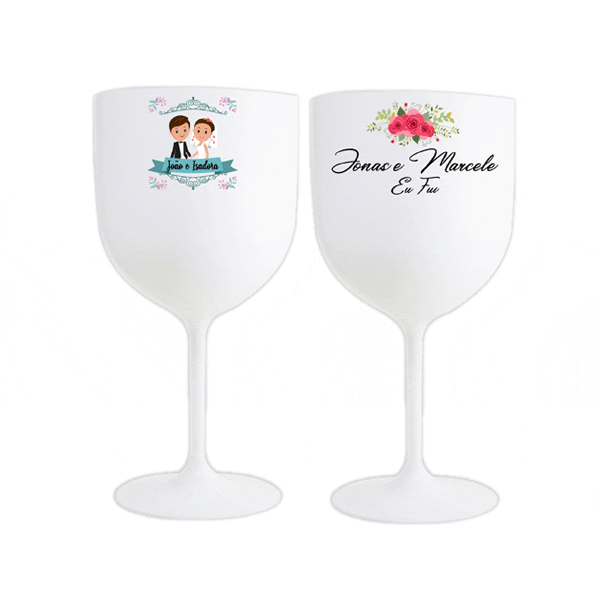 Taças personalizadas para casamento
