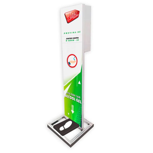 Totem Display Suporte Álcool Gel Personalizado
