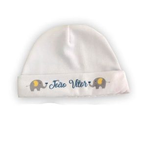 Touca para Recém Nascido Bordada