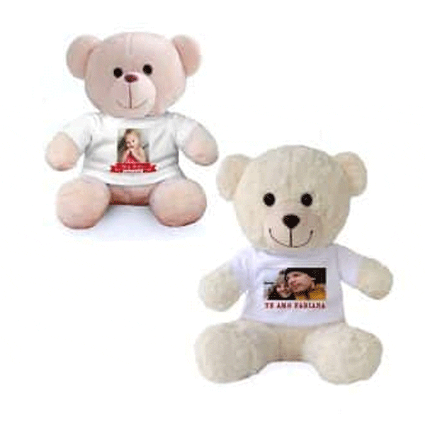 Urso de Pelúcia Feliz Natal Personalizado com Foto