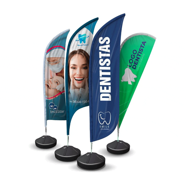 Wind Banner Personalizado Base com boia d’água