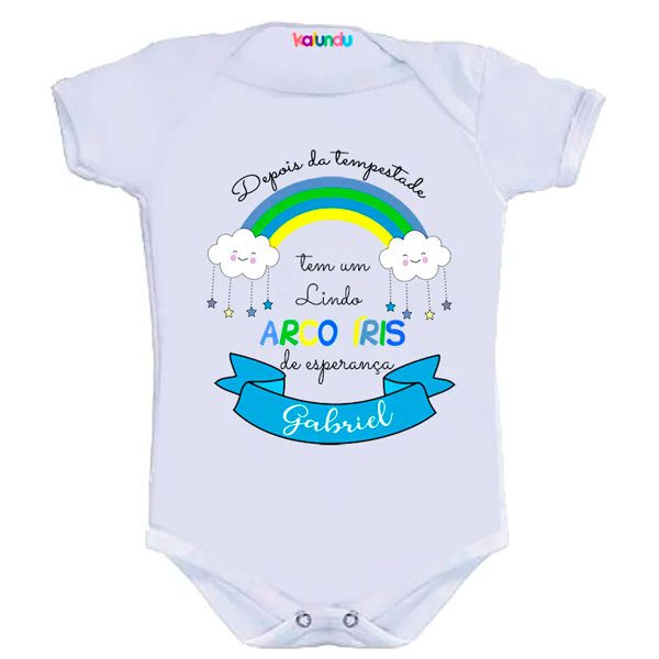 Body Personalizado Bebe Arco Iris