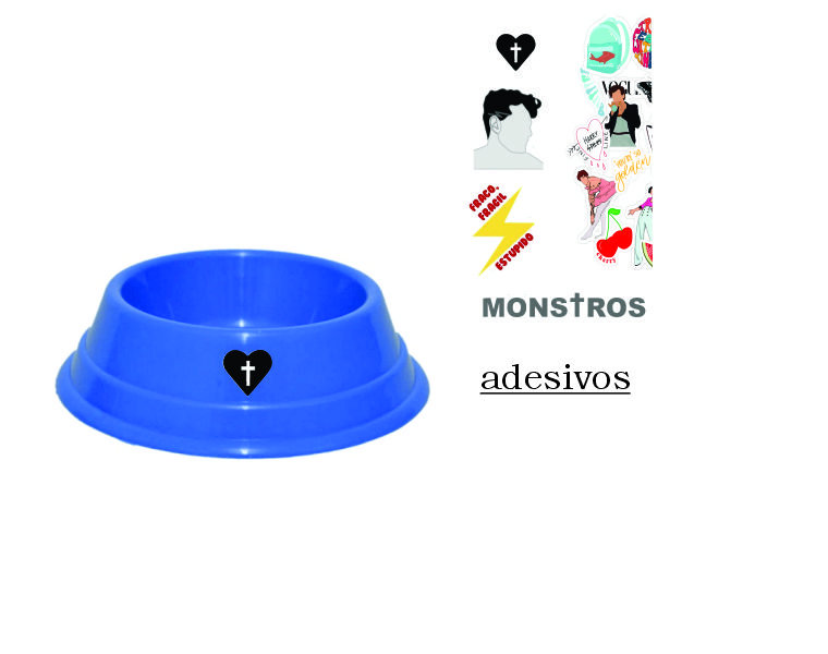 Comedouro 140ml com Adesivo Personalizado
