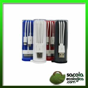 Cabo USB com 3 Entradas