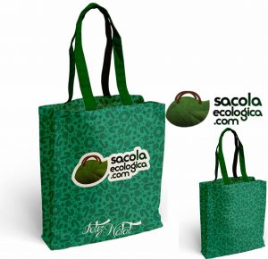 Sacolas de Natal Verde