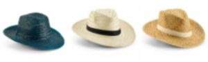 Chapéu Panamá palha colorida