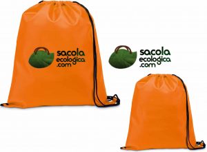 Mochila tipo Sacola de Nylon 40x35