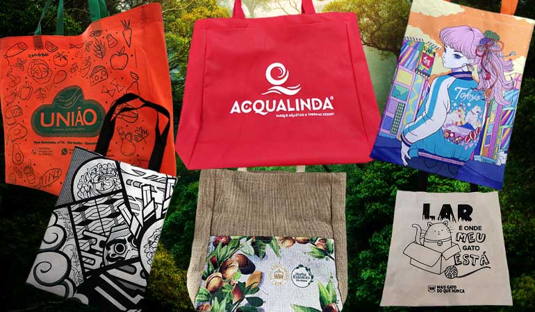 Bolsa Ecobag Ecológica é ideal para sua festa, evento, Empresa ela