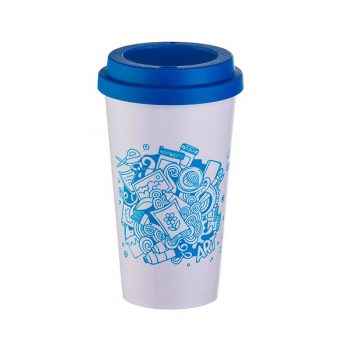 Copo de Café Azul Personalizado