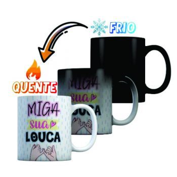 Caneca Porcelana Mágica