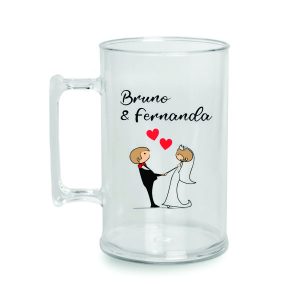 Caneca acrílico personalizada 300ml 2