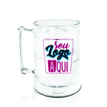 Caneca acrílico personalizada 400ml