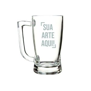 Caneca de chopp personalizada vidro