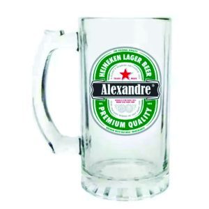 Caneca de chopp personalizada vidro 2