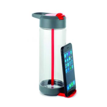 Garrafa squeeze com porta celular para brindes