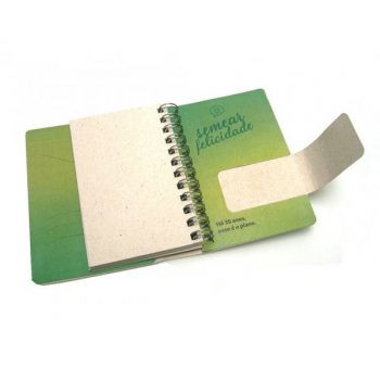 MINI CADERNO POCKET RECICLATO