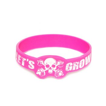 Pulseira de silicone com gravação em formatos personalizados