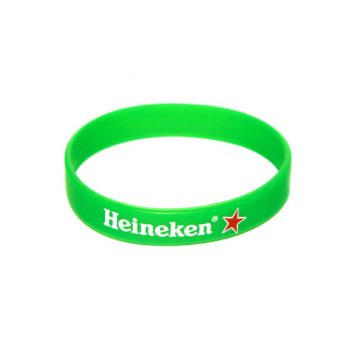 Pulseira personalizada de silicone em silkscreen