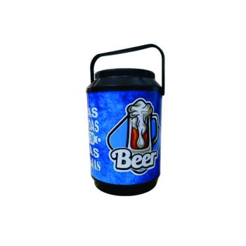 Cooler Redondo Térmico Estampa Cerveja 30 Litros com Alça 30