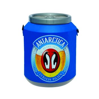 Cooler Térmico Estampa de Madeira 30 Litros Latas Cerveja Drink 1