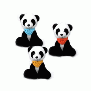 Panda-De-Pelúcia-Bandana-Personalizada