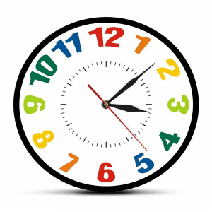 Relógio-de-Parede-com-Números-Coloridos-Personalizado