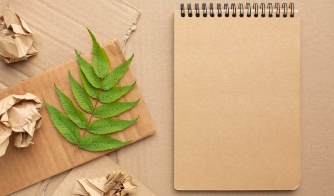 Caderno de Papel Reciclado: Presenteie Colaboradores