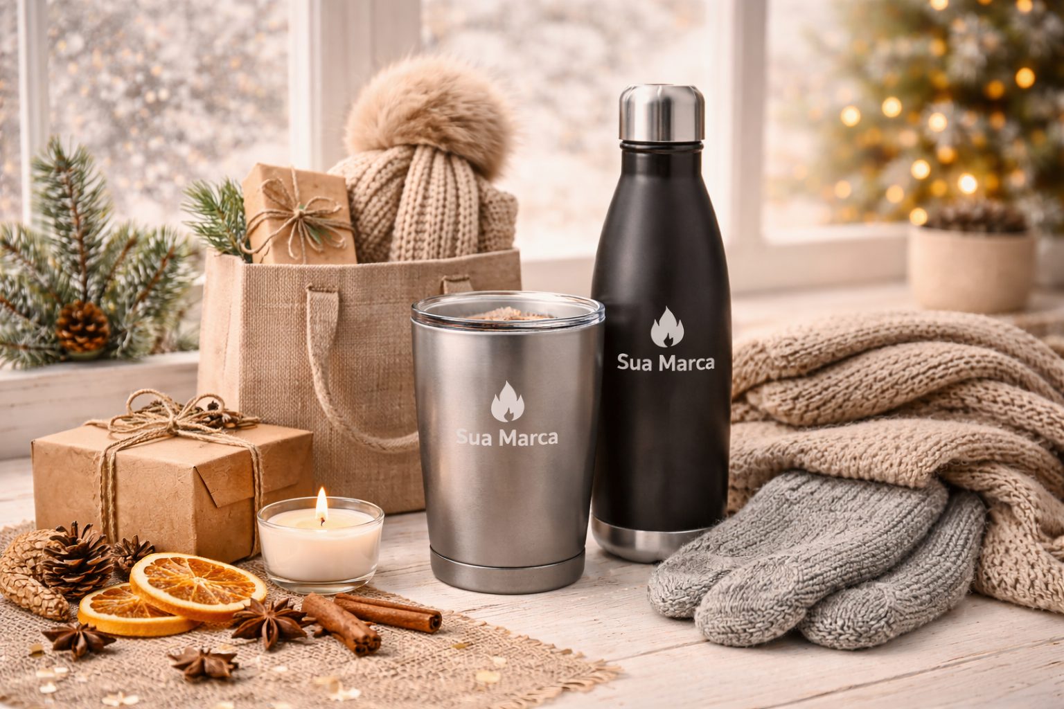 Por que os kits de inverno personalizados são o presente ideal para fidelizar clientes em 2026