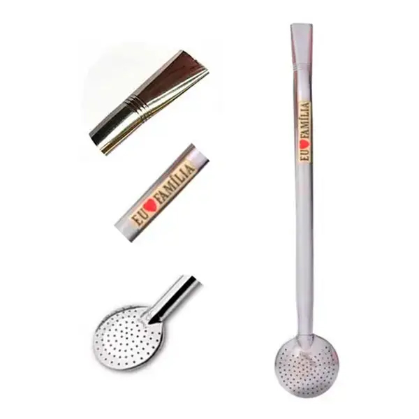 Bomba Chimarrão Inox Personalizada