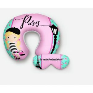 Almofada de Pescoço e Tapa Olho Personalizado